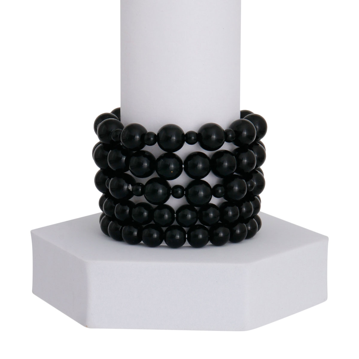 5 Pcs Black Pearl Bracelets