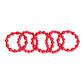 Red Pearl Bracelets 5 Pcs