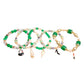 Green Bead Fashion Charm Bracelets