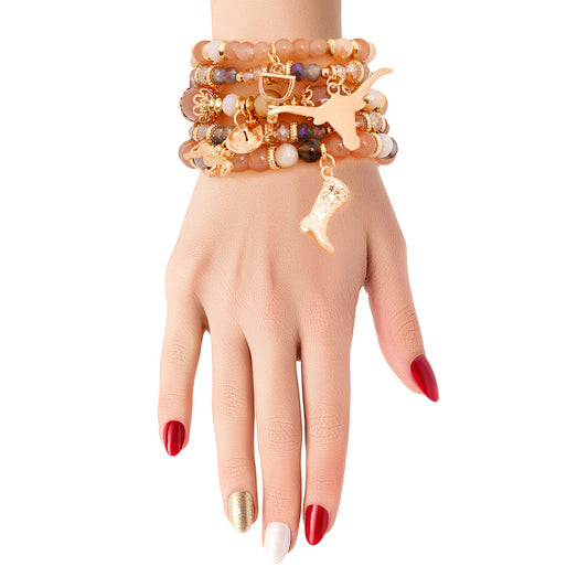 Brown Bead Cowgirl Bracelets