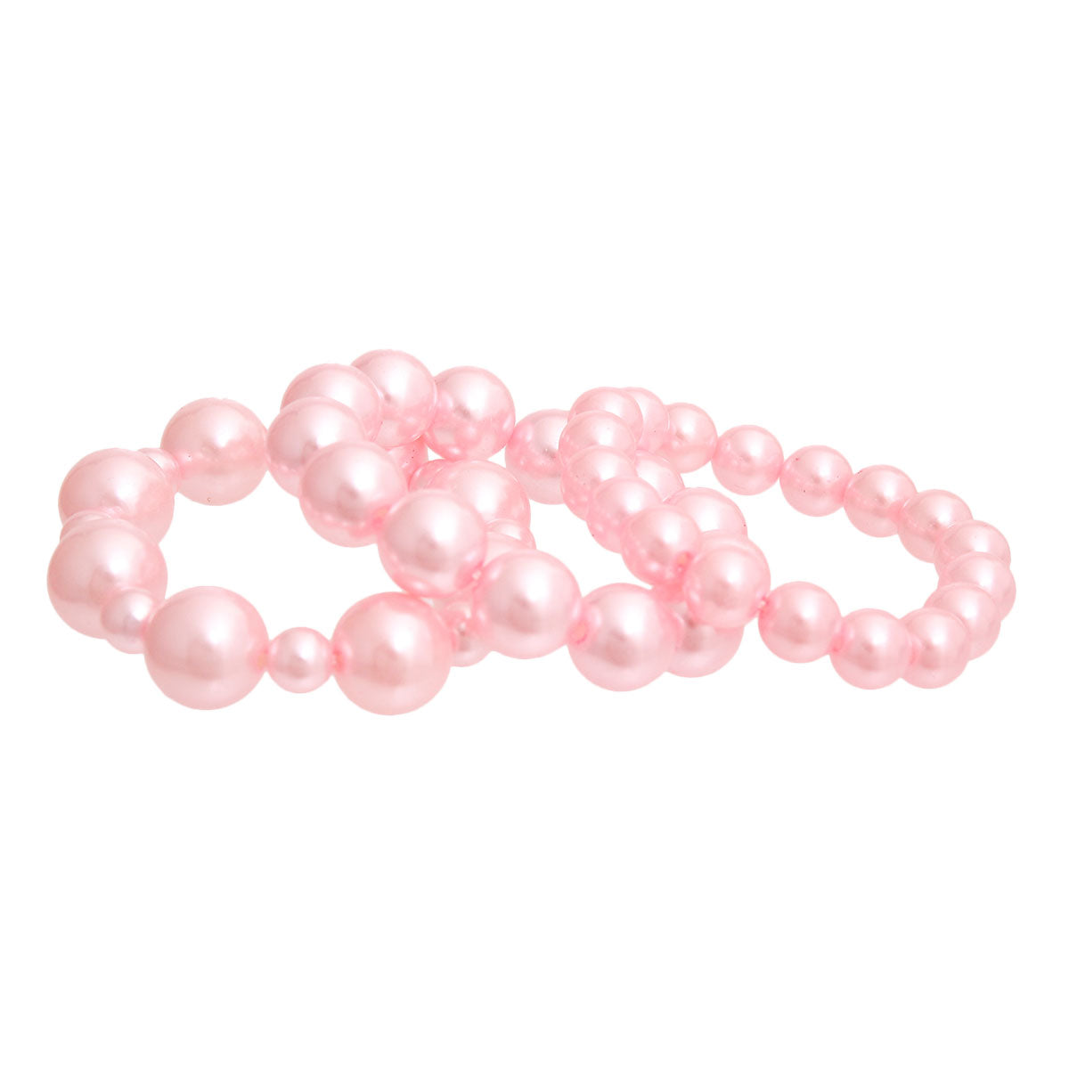 Pink Pearl 3 Pcs Bracelets