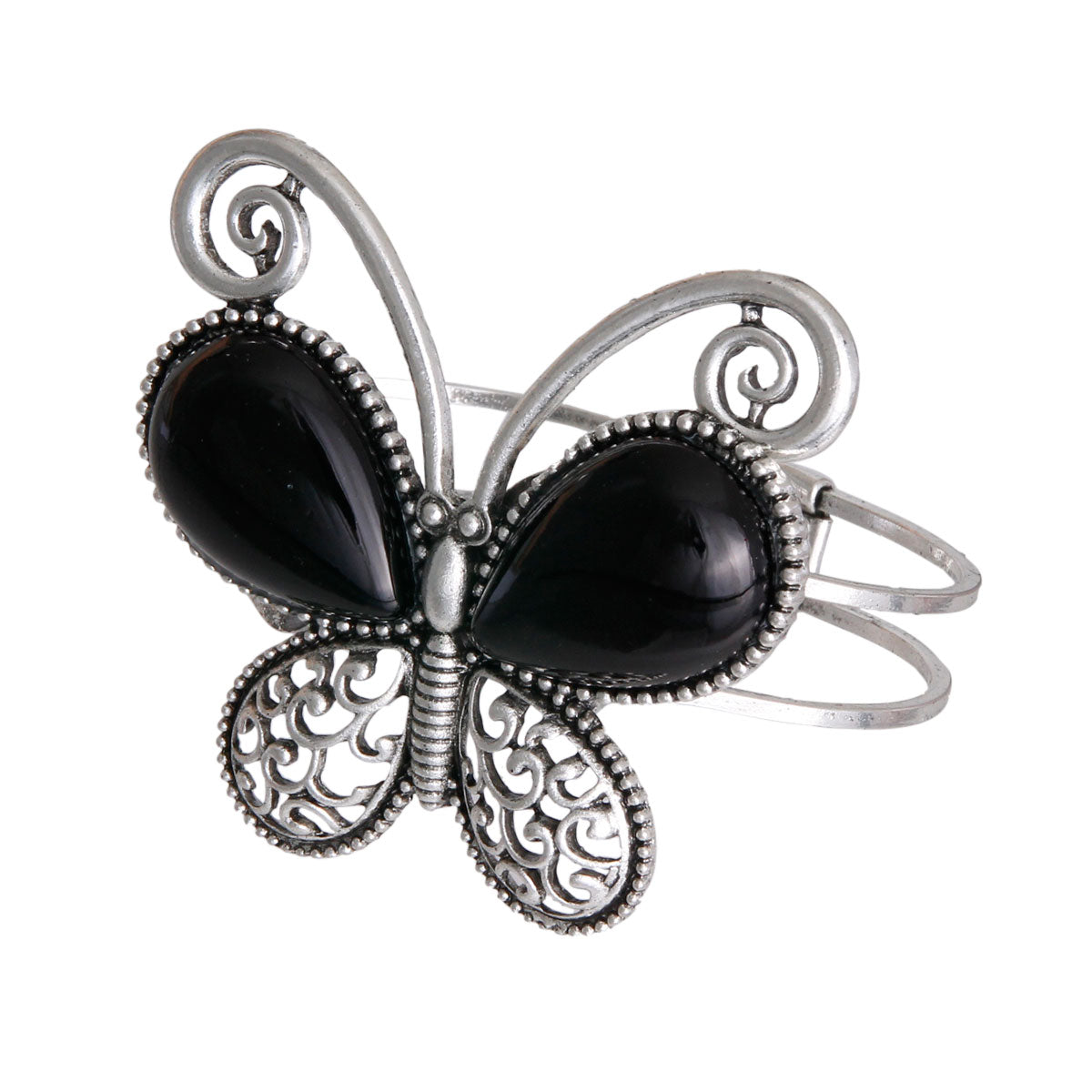 Black Butterfly Hinge Cuff