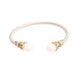 White Pearl Filigree Cable Bangle