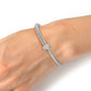 Silver Bar Cable Bangle