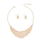Gold Metal Link Collar Set