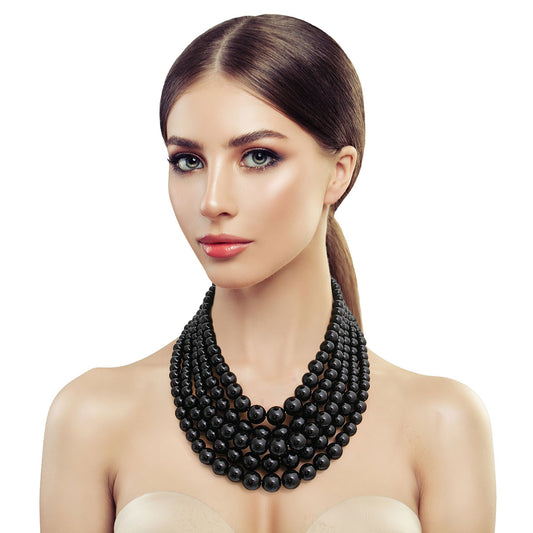 Black Pearl 5 Strand Set