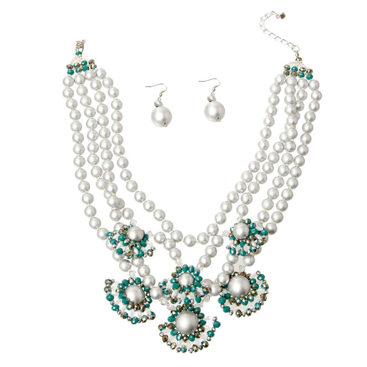 Pearl and Bead Necklace Set