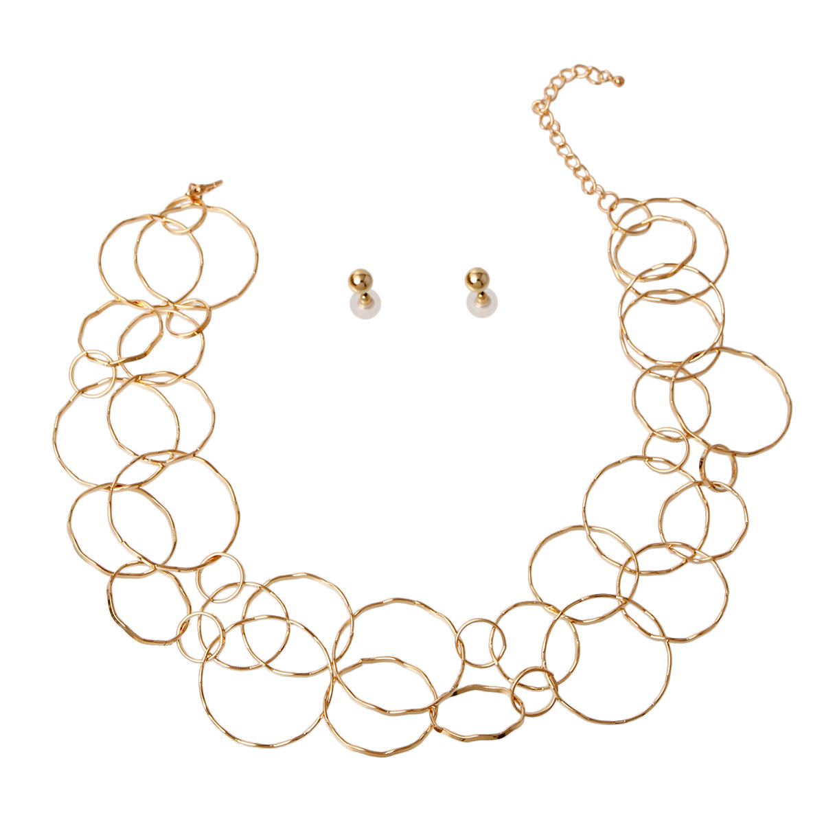 Round Link Necklace Set