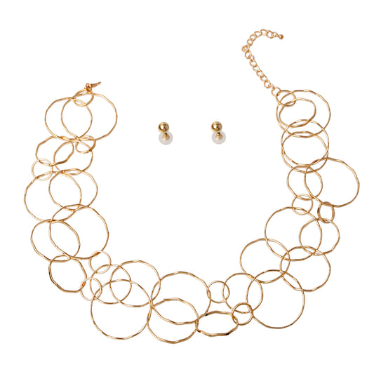 Round Link Necklace Set