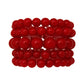 Red Pearl Bead 5 Pcs Bracelets