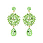 Lime Crystal Burst Earrings