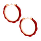 Twisted Tube Red Hoops