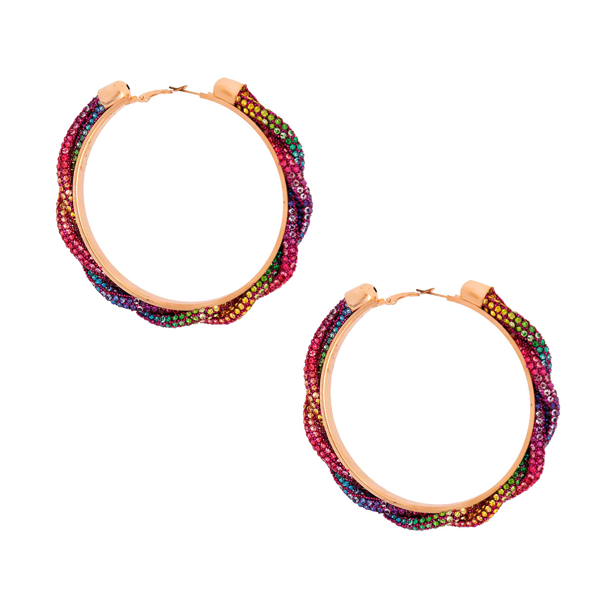 Twisted Tube Rainbow Hoops