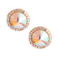 Aurora Borealis Round Crystal Studs