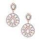Aurora Borealis Teardrop Elegant Clip Ons