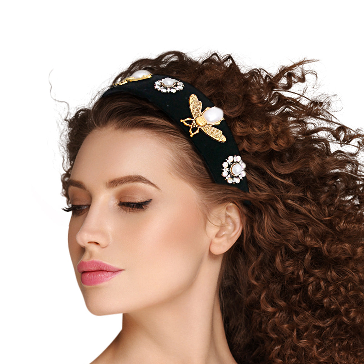 Designer Burnished Bee Headband