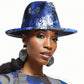 Blue Graffiti Tie Dye Fedora