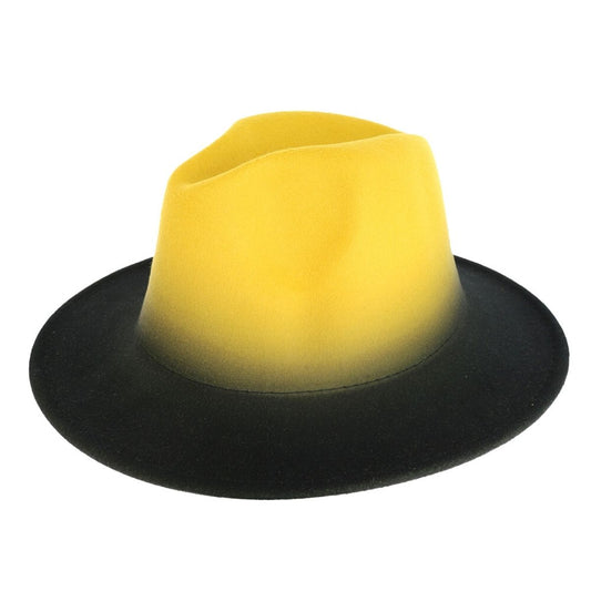 Yellow Ombre Fedora