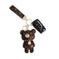 Brown Teddy Charm Keychain