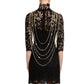 Cream Pearl Bib and Back Drape Necklace