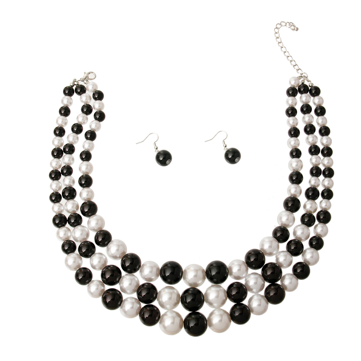 Multi Strand Pearl Necklace Set