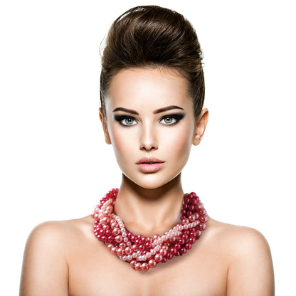 Twisted Pearl Necklace Set