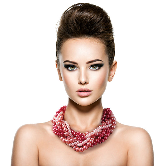 Twisted Pearl Necklace Set