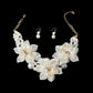 Cream Triple Flower Pearl Set