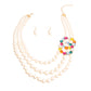 Multi Color Infinity Ring Pearl Set
