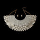 Cream Pearl Bib Necklace Set