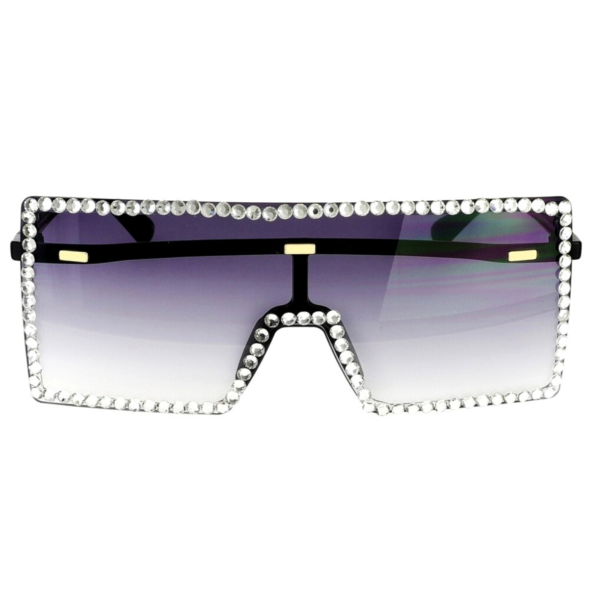 Clear Stone Visor Sunglasses