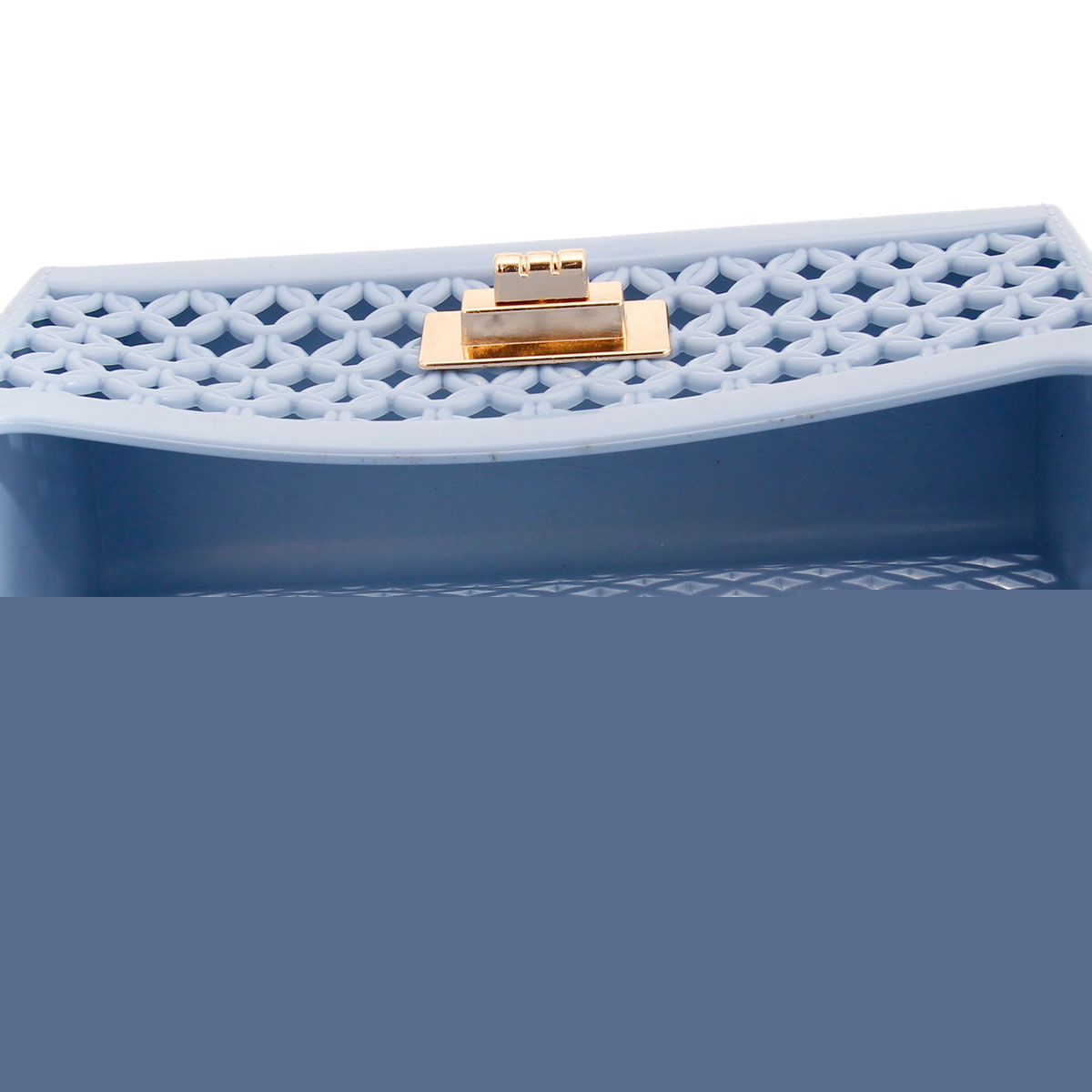 Light Blue Jelly Top Handle Mini Crossbody