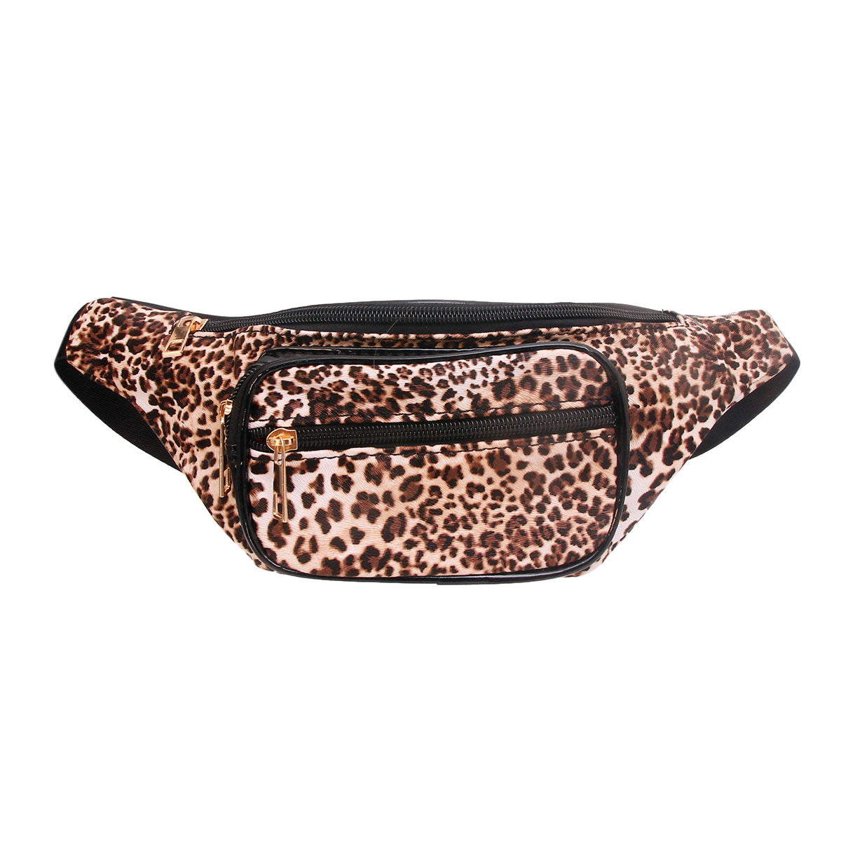 Leopard and Black Fanny Pack