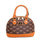 Brown Designer Inspired Dome Satchel