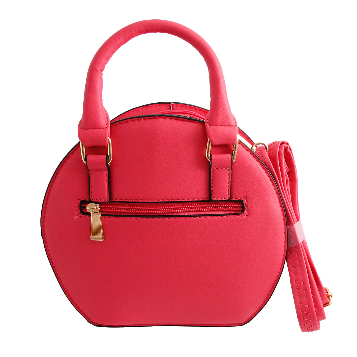 Fuchsia Rose Rounded Handbag