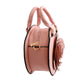 Pink Rose Rounded Handbag