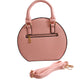 Pink Rose Rounded Handbag