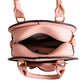 Pink Rose Rounded Handbag