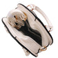White Rose Rounded Handbag