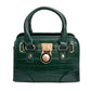 Shiny Green Croc Mini Satchel Set
