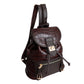 Dark Brown Croc Cinch Backpack Set