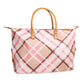 Pink Plaid Weekender Duffel