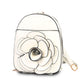 White Flower Mini Backpack