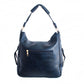 Navy Studded Hobo Bag