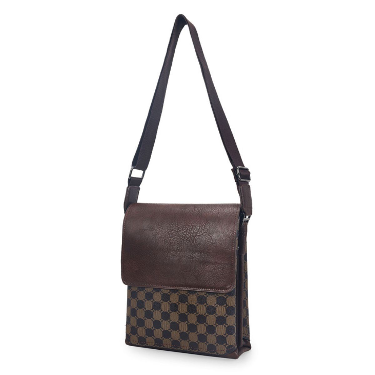 Brown Monogram Flap Crossbody