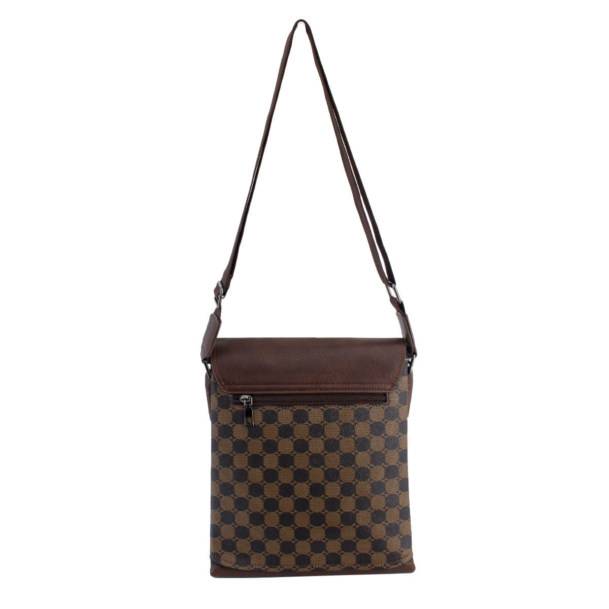 Brown Monogram Flap Crossbody