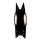 Black Top Handle Stone Clutch