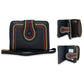 Black Stitched Bifold Wallet