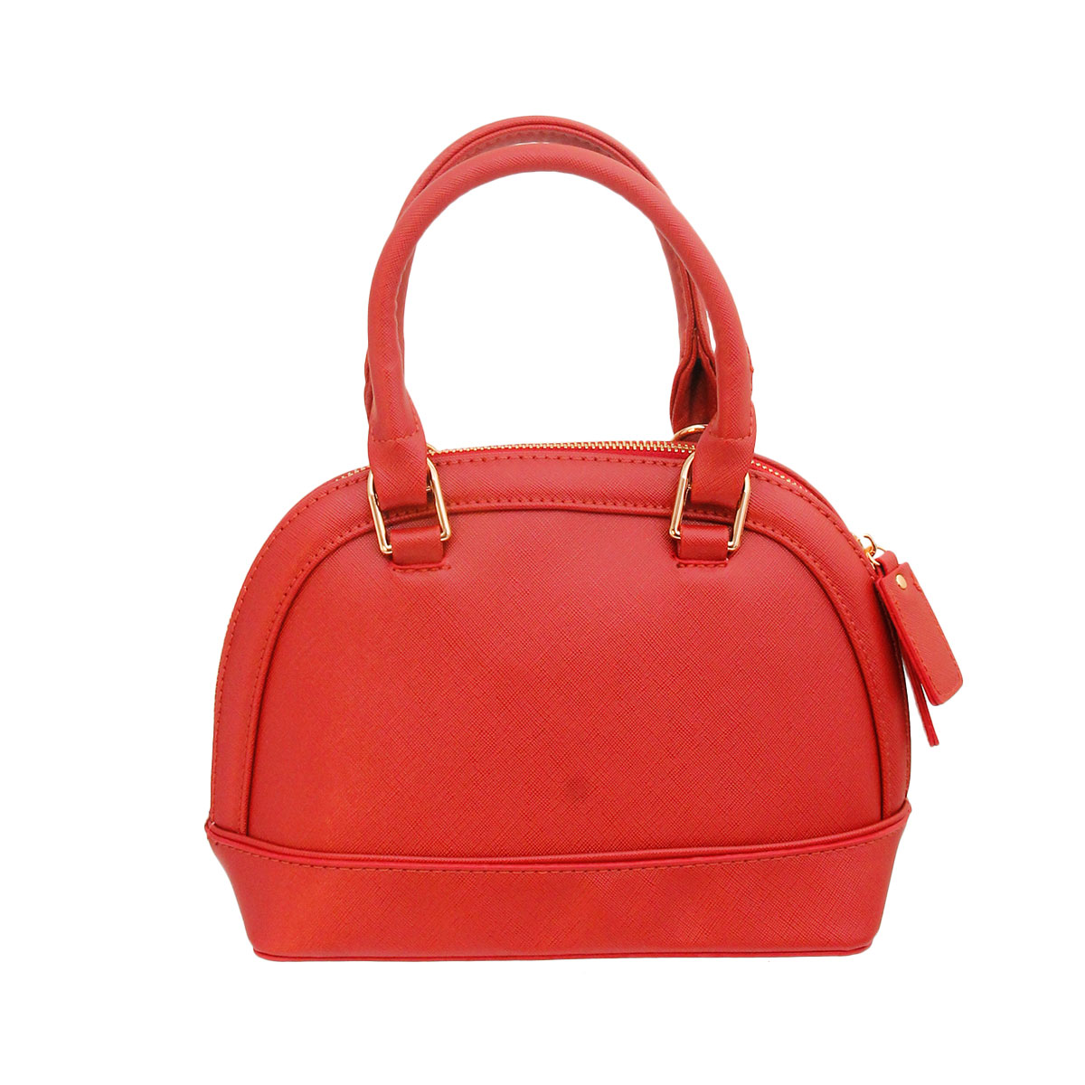 Red Leather Dome Bag