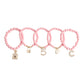 Matte Pink Boutique Charm Bracelets